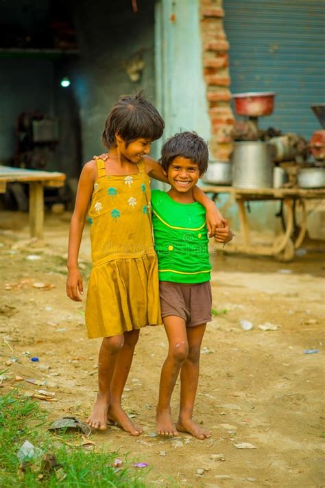 Jaipur India September 20 2017 Portret Die Van Twee Mooie En Meisjes Die Een Gele Vuile