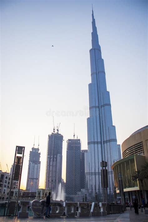 Tallest Building In The World Burj Khalifa Editorial Photo Image Of