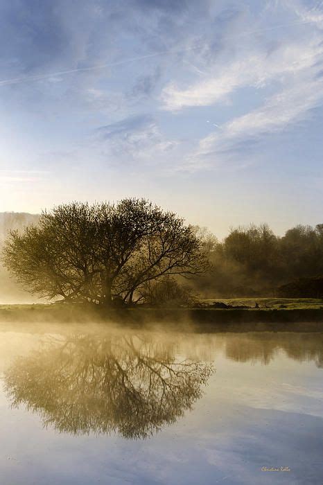 Misty River Sunrise By Christina Rollo Beautiful Early Morning Sunrise