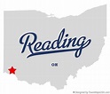 Map of Reading, Hamilton County, OH, Ohio