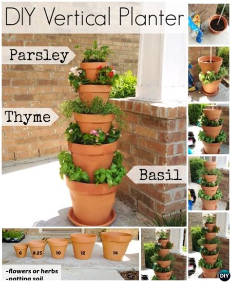 Diy Flower Clay Pot Tower Projects For Garden