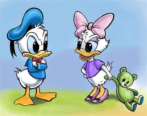 Donald And Daisy Babies Baby Disney Characters Donald And Daisy