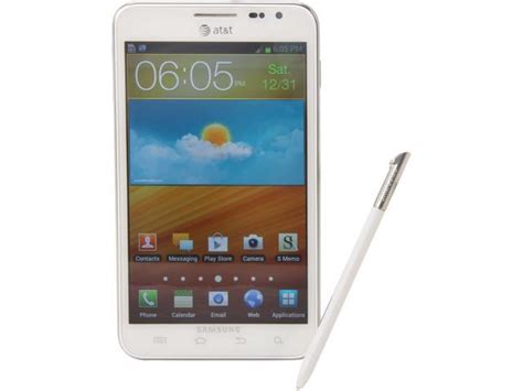 Samsung Galaxy Note SGH I G LTE Unlocked Cell Phone White GB GB RAM Newegg Com