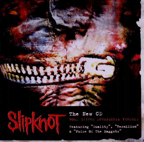 Slipknot Vol The Subliminal Verses Cd Sklepy