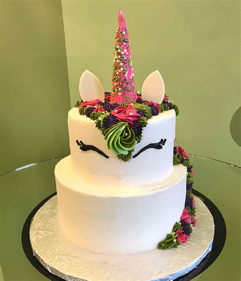 Unicorn Tiered Cake Classy Girl Cupcakes