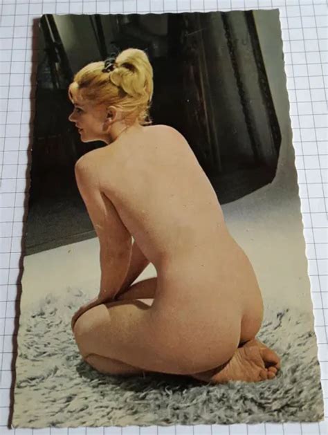 Alte Erotik Karte H Bsche Frau Nackt Nude Woman Vintage Pin Up Model Eur