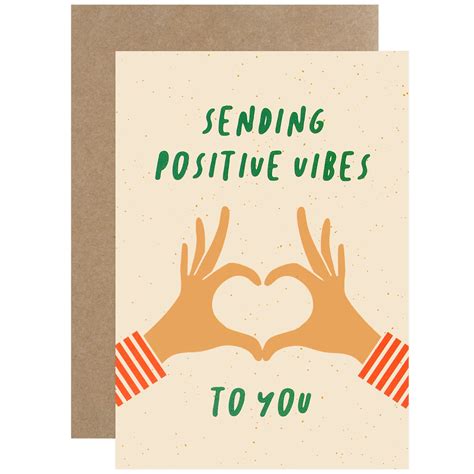 Graphic Factory Sending Positive Vibes To You Greeting Card