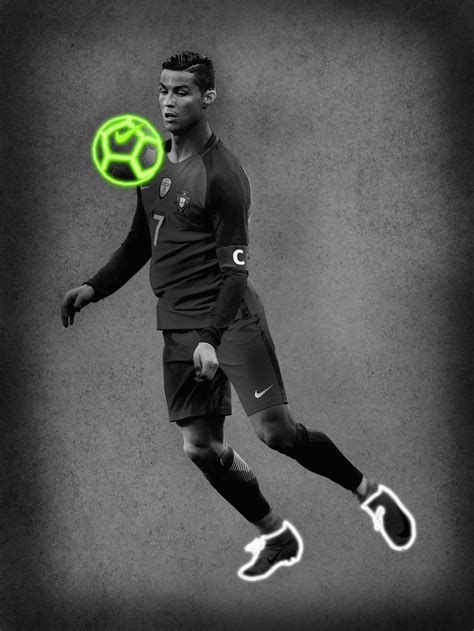 Cr7 Poster Cristiano Ronaldo Poster Glowing Football Prints Etsy