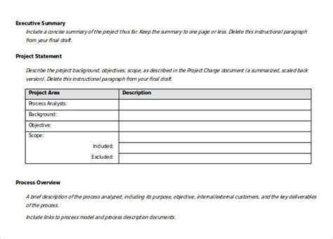 Project Status Report Template Word 2010 5 Templates Example