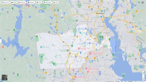 Cranston Rhode Island Map