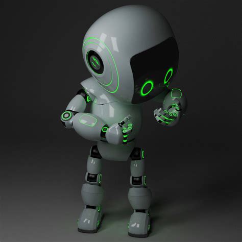 Cute Robot 5 Cgtrader