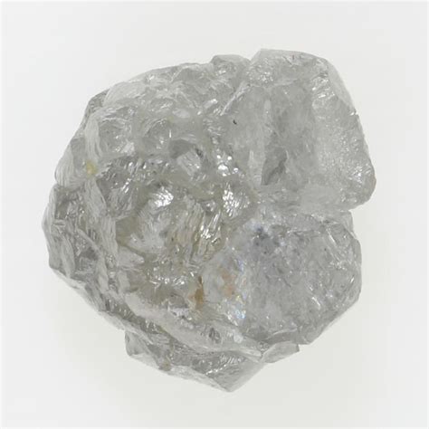 167 Ct Silver Color Unique Natural Rough Diamond For Jewelry