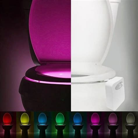 Toilet Night Light Motion Sensor Led Now You Can Use The Bathroom At Night More Safely With This