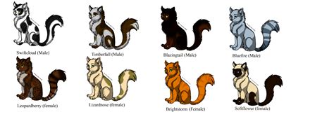 You can also use this list to inspire your own, more unique warrior cat name. Free Warrior Cat Breedables by Natural--20 on DeviantArt