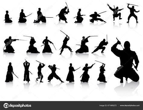 Collection Martial Arts Fighters Stock Vector By ©designpicsinc 671665272
