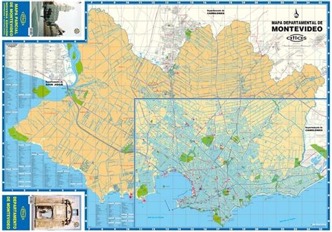 Mapa De Montevideo Urbano Y Rural 2 Caras 160000 En Mercado Libre