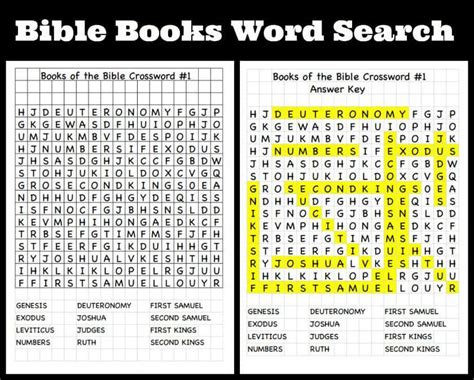 Books Of The Bible Word Search And Find Puzzles Ministry To Children