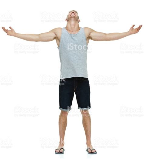 Man Looking Up With His Arms Out Man Looking Up Pose Reference Poses