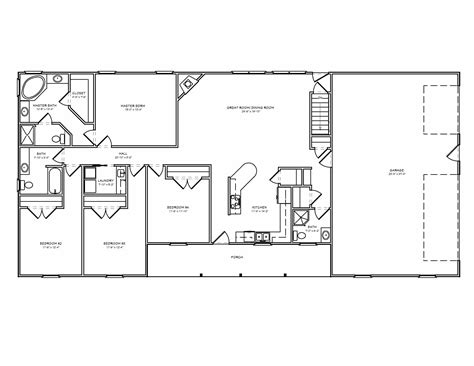 Rambler Floor Plans With Basement Prairie Ranch Home With Walkout