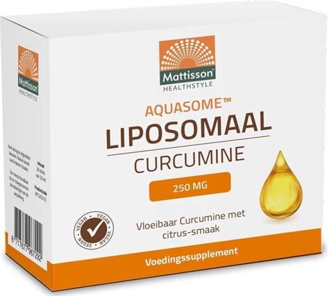Mattisson Aquasome Liposomaal Liposomal Curcumine Mg Pouches
