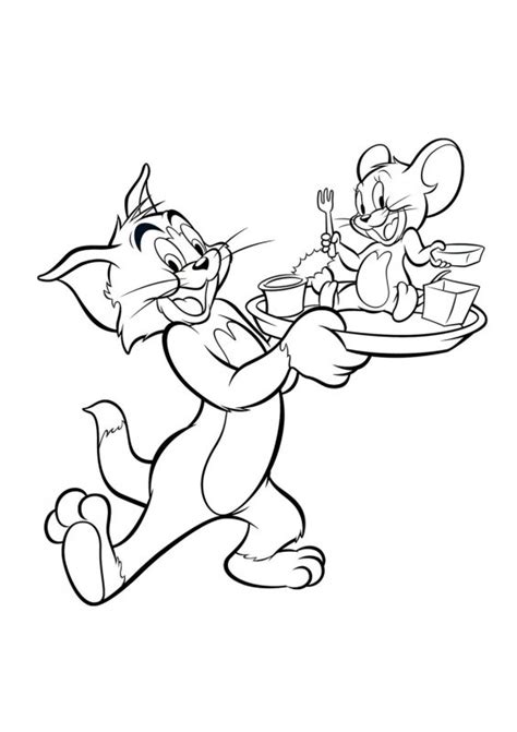 Desene Cu Tom Si Jerry De Colorat Imagini și Planșe De Colorat Cu Tom