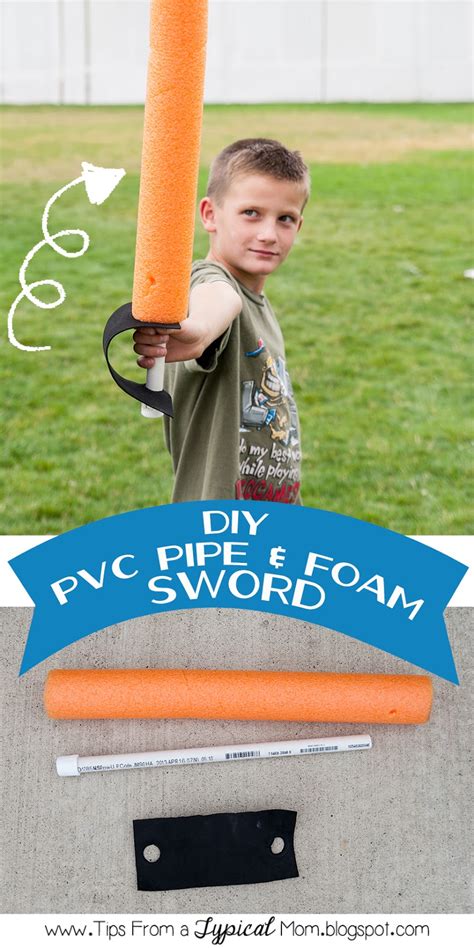Diy Pvc Pipe And Foam Sword Tips From A Typical Mom