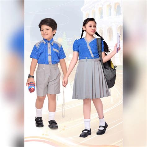 Designer Check School Uniform For Kindergarten Kids Buy Sports Wear