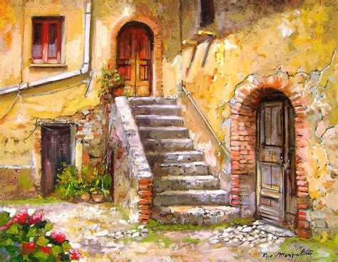 Old House Calabria Italy Painting By Francesco Mangialardi Fine Art