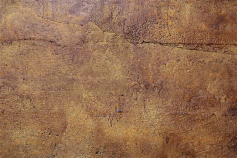 Grunge Texture Stained Concrete Floor Ground Brown Orange Stock Photo
