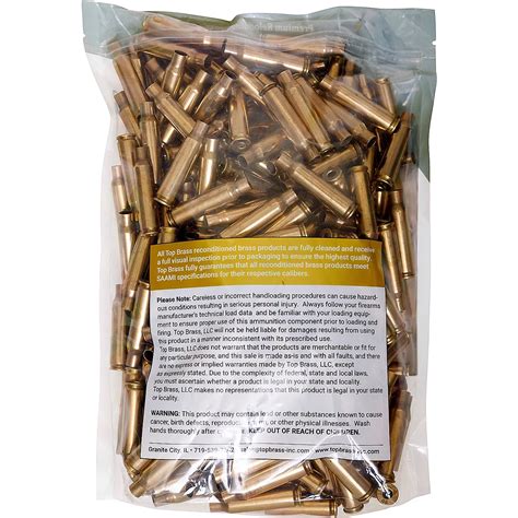 Top Brass 308 Winchester Premium Reconditioned Brass Headstamps Academy