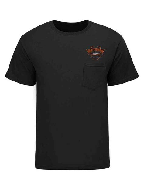 Harley Davidson Mens Screamin Eagle Highlight Pocket T Shirt