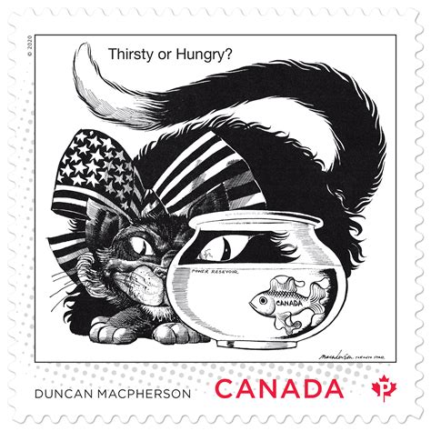 canada post stamp honours editorial cartoonist duncan macpherson canada post