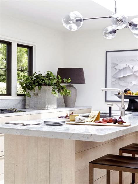 Modern Kitchen Design With Oversized Table Lamp On The Counter On Thou