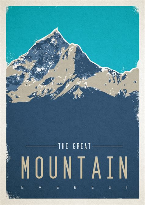 The Great Mountain Poster On Behance