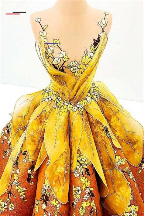 Idea Debris Fashion Runways Mak Tumang Honey Bee Dress In 2020 Dresses Fancy Dresses Bee Dress