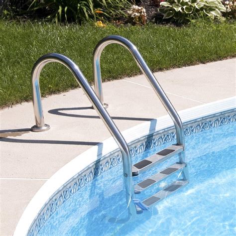 3 Steps Stainless Steel In Ground Swimming Pool Ladder