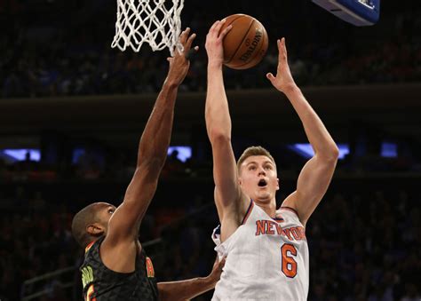 New York Knicks Kristaps Porzingis Looking Solid
