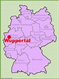 Wuppertal location on the Germany map - Ontheworldmap.com