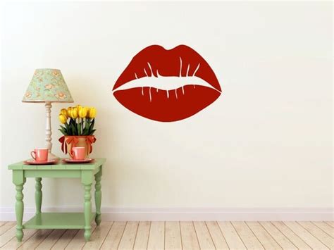 Large Lips Kiss Love Vinyl Wall Decal Sticker Art By Eyvaldecal