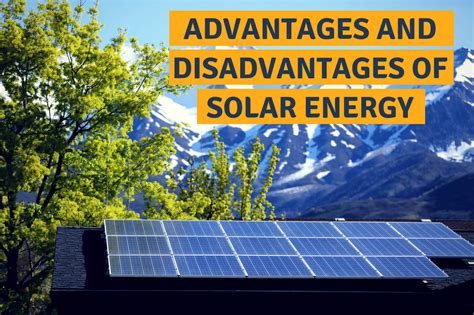 Fundamental Advantages And Disadvantages Of Solar Energy Our Solar Energy