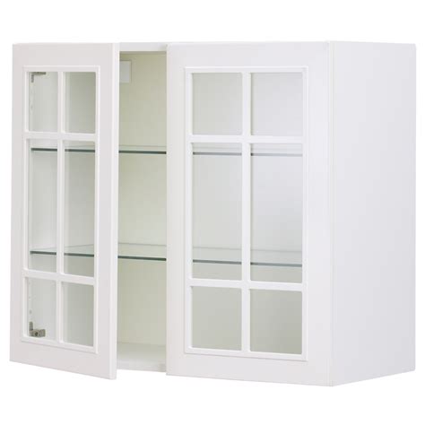 215 30 X 30 Glass Front Wall Cabinet Akurum Wall Cabinet With 2