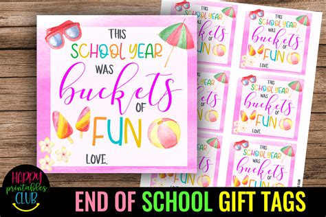 End Of School T Tags End Of School Graphic By Happy Printables Club