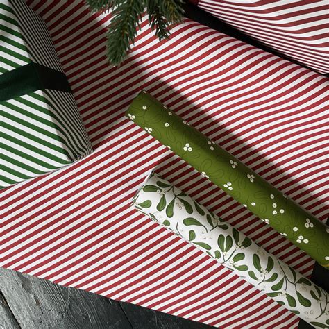 Christmas Mistletoe Luxury Wrapping Paper By Abigail Warner