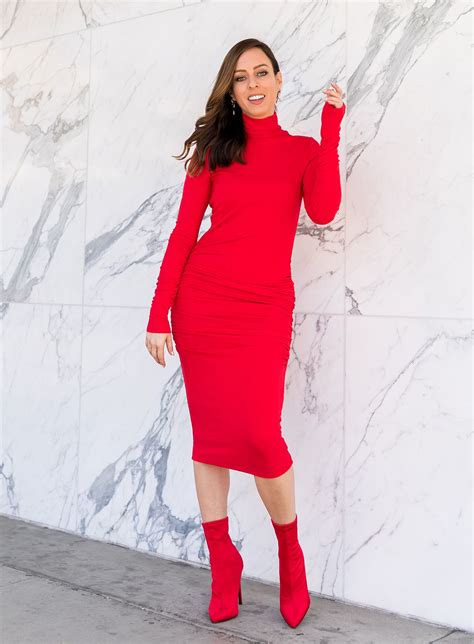 Seeing Red In Red Sweater Dresses Lucky 9 Giveaway Sydne Style Sweater Dress Red Sweater