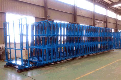 China Automatic Sheet Glass Storage Rackglass Crates Storage Rackraw