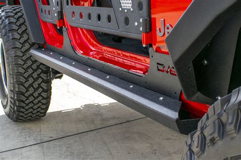 Dv8 Offroad Srsotb 13 Body And Frame Mounted Rock Sliders For 07 18 Jeep