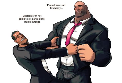 Heavy And Medic In Suits Team Fortress 2 Know Your Meme