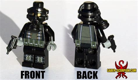 Minifig Gas Mask Mercenary Saber Scorpions Lair Custom Lego