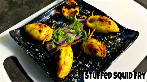 Goan Stuffed Squids Stuffed Squid Fry Stuffed Calamari Recipe Goan