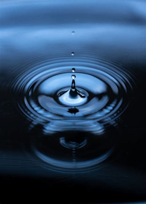 Drop Of Water Causing Ripples On The Surface · Free Stock Photo